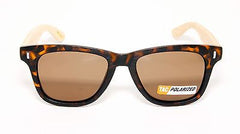 Bamboo Wooden Unisex Polarized Sunglasses-Tortoise,brown&Wooden 100% UV400