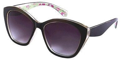 Green Flower Modern Style Fashion Women Sunglasses. 100% UV400