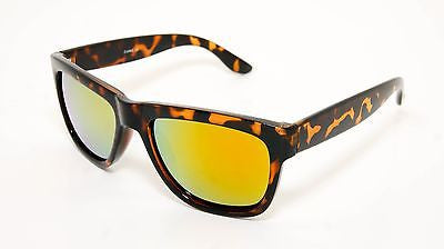 Mirror Lenses Square UnisexSunglasses 100% UV400 - Tortoise