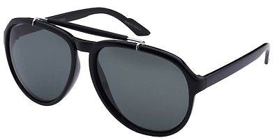 Light Weight Aviator Modern Style Fashion Sunglasses. Black.100% UV400