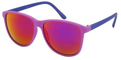 Pink / Purple Modern Revo  Lens Fashion Sunglasses. 100% UV400