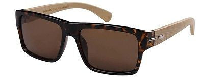 Urban Style Square Shaped  POLARIZED Wood Sunglasses For Men. 100% UV400