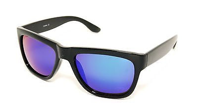 Mirror Lenses Square Sunglasses 100% UV400 -Black