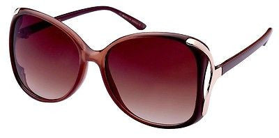 Rim Modern Style Women Sunglasses. Brown. 100% UV400