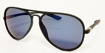 Black Aviator Blue Revo Lens Modern Style Fashion Unisex Sunglasses.100% UV400