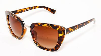 Brown Retro Horned Rim Vintage Sunglasses. 100% UV400