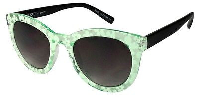 Clear, Mint  Flowers Modern Style Women Sunglasses 100% UV400