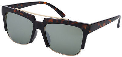 Vintage Retro Horned Rim Tortoise Unisex Sunglasses. 100% UV400