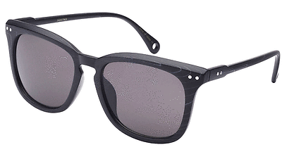 Wood Patterned Modern Style Square Sunglasses. Black. 100% UV400