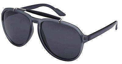 Unisex Aviator Modern Style Fashion Grey Sunglasses.100% UV400