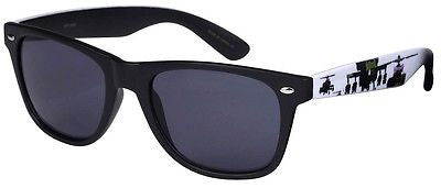 Wayfarer Patterned  Sunglasses. Helicopter Pink Ribbon 100% UV400