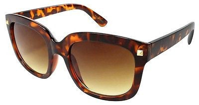Square Wayfarer Tortoise Sunglasses  100% UV400 (Free Pouch)
