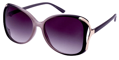 Rim Modern Style Women Sunglasses. Black Grey 100% UV400