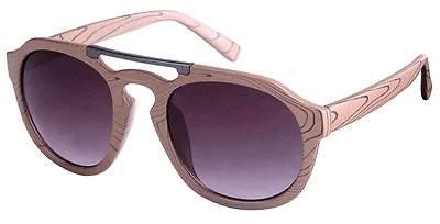 Wood Patterned Aviator Modern Style Fashion Sunglasses. 100% UV400