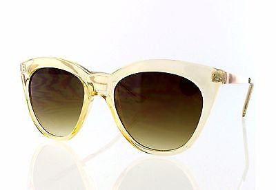 Yellow, Gold Cat eye Women Sunglasses