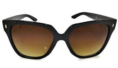 Cateye Black & Cheetah Print Sexy Women Sunglasses. 100% UV400