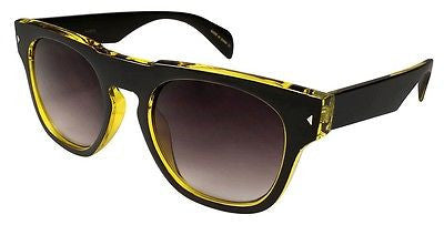 Wayfarer Style Black Yellow  Sunglasses. 100% UV400