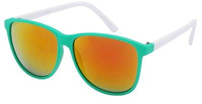 Green / White  Modern Revo  Lens Women Fashion Sunglasses. 100% UV400
