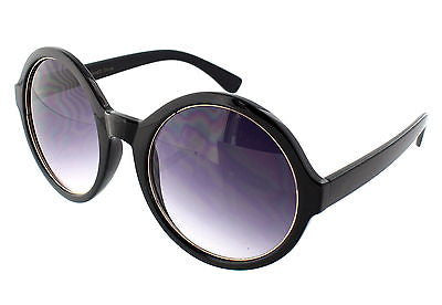 Round Style Black-Gold Sunglasses 100%UV400