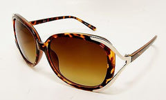 Tortoise Gold  Metal  Modern Women Sunglasses.100% UV400