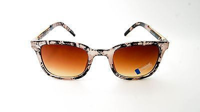 Vintage Retro Wayfarer Washed Pattern Square Sunglasses. 100% UV400