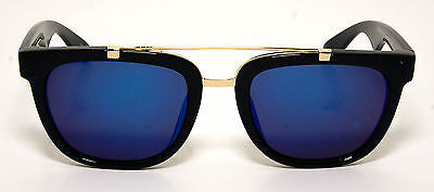 Vintage Retro Horned Rim Mirror lens Sunglasses. 100% UV400