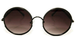 Indie Style Round Black Sunglasses 100%UV400