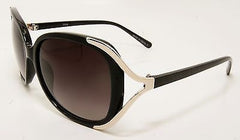 Modern Rim Butterfly Women Sunglasses. Black 100% UV400