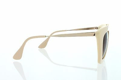 Horned Rim Cateye Vintage Style Sunglasses. White 100% UV400