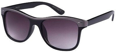 Metalic Rim Black Modern Style Sunglasses. 100% UV400