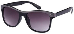 Metalic Rim Black Modern Style Sunglasses. 100% UV400