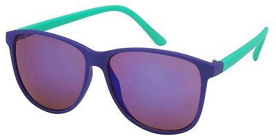 Purple / Green Modern Revo Lens Fashion Sunglasses. 100% UV400