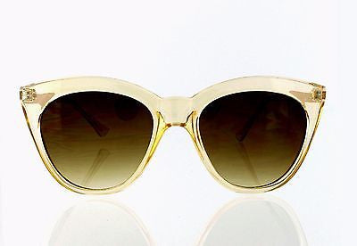 Yellow, Gold Cat eye Women Sunglasses