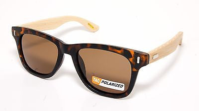Bamboo Wooden Unisex Polarized Sunglasses-Tortoise,brown&Wooden 100% UV400
