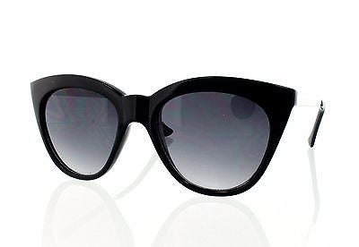 Black and Silver Cat eye Women Sunglasses 100% UV400