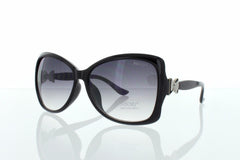 Black Side Bow Design Modern Butterfly Women Sunglasses.100% UV400