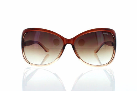 Brown Side Bow Design Modern Butterfly Women Sunglasses.100% UV400