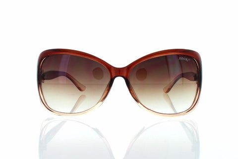 Brown Side Bow Design Modern Butterfly Women Sunglasses.100% UV400